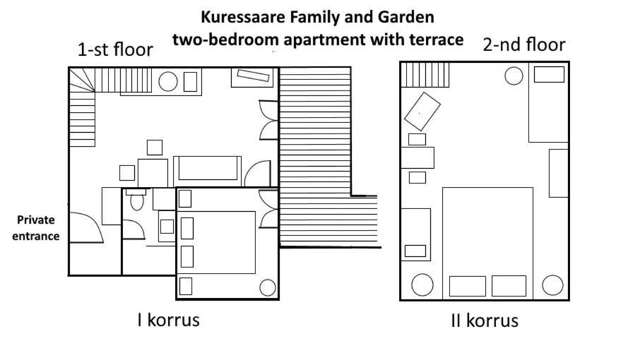 Kuressaare Family And Garden Apartments Extérieur photo